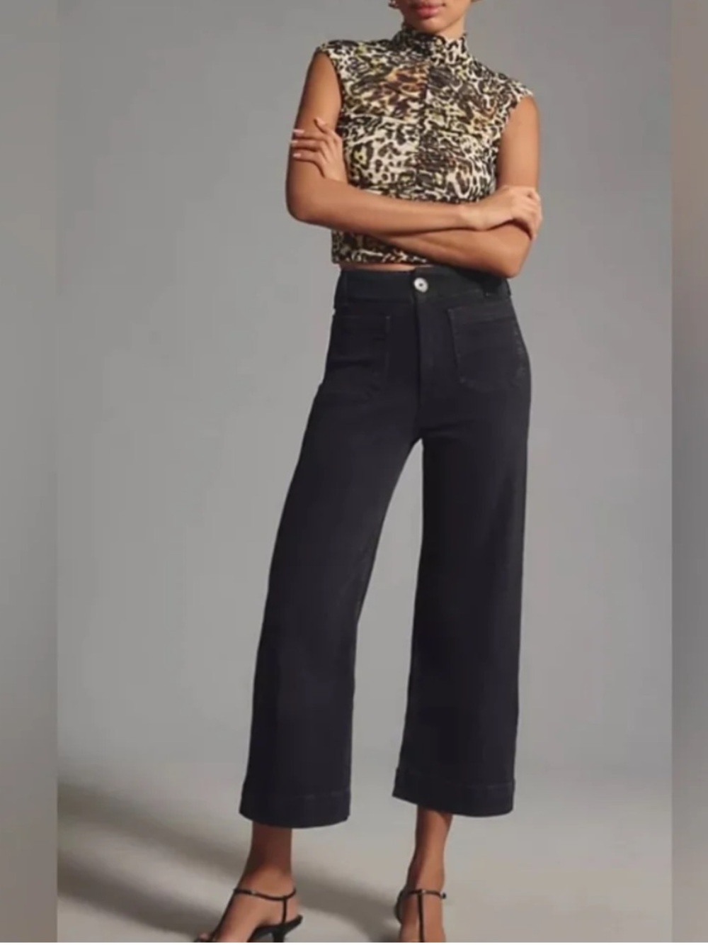 Anthropologie Pilcro Women's High-Rise Wide Leg Jeans size 30